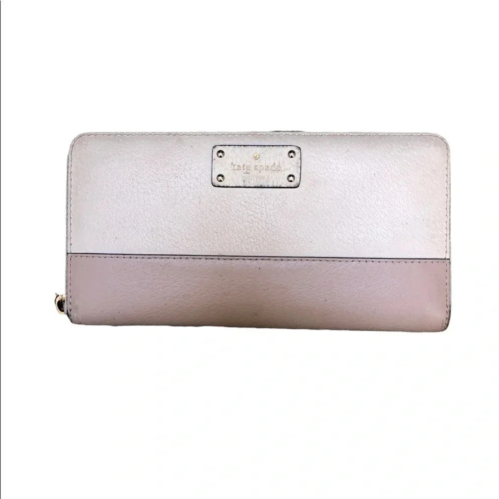 KATE SPADE TWO TONED LEATHER WALLET